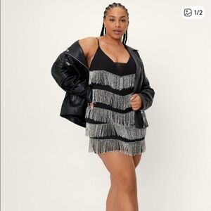 Nasty Gal Beaded Fringe Dress